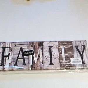 Nwt Family Canvas Print (16 1/2 × 5 1/2)